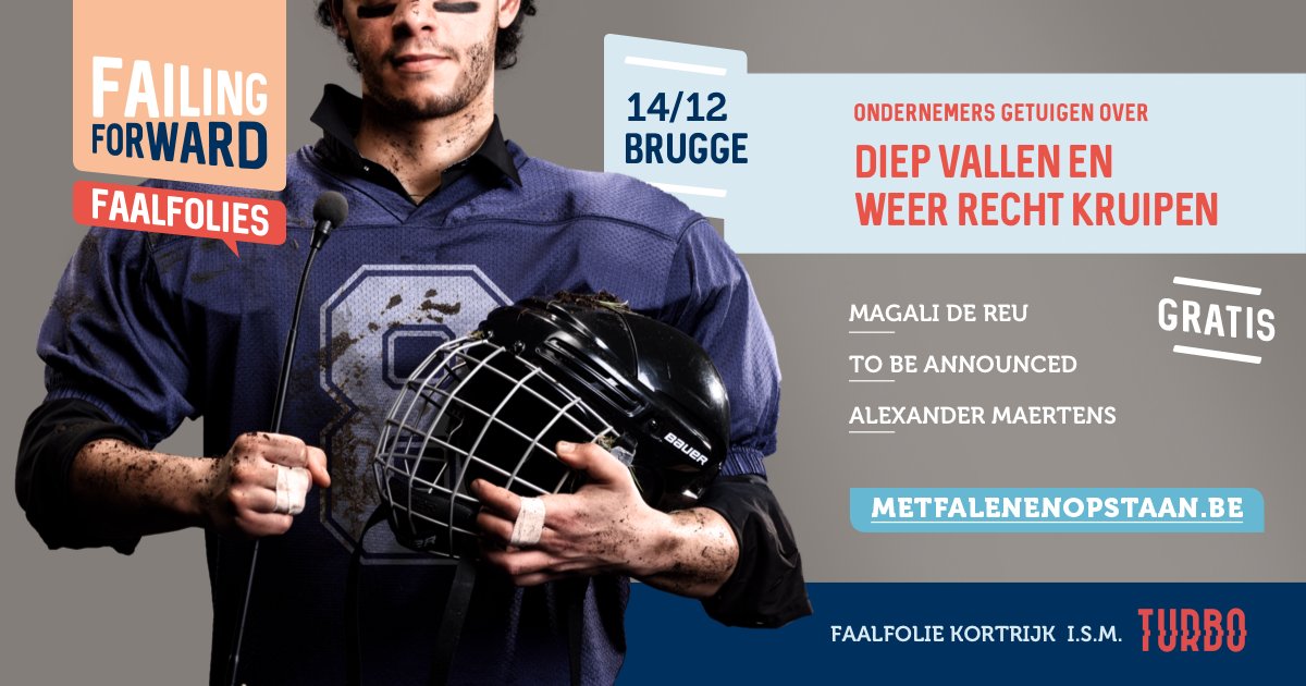 Voor #Failingfwd #faalfolie Brugge slaan we de handen in elkaar met <a href="/TurboBrugge/">Turbo Brugge</a>! Meer info + tickets> bit.ly/FFBrugge