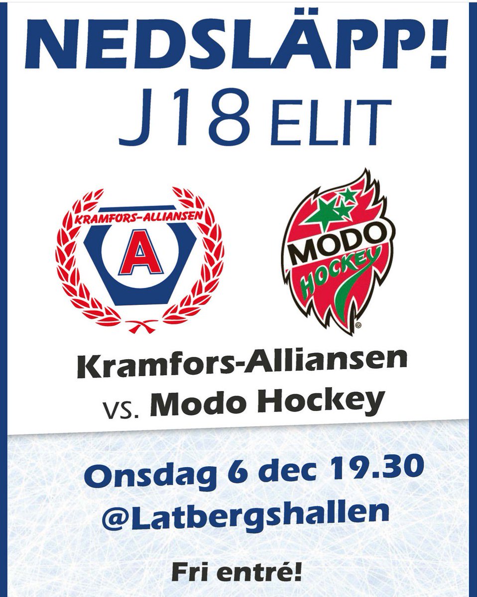 Kramfors Hockey & Highlights (@kramforshockey) on Twitter photo 