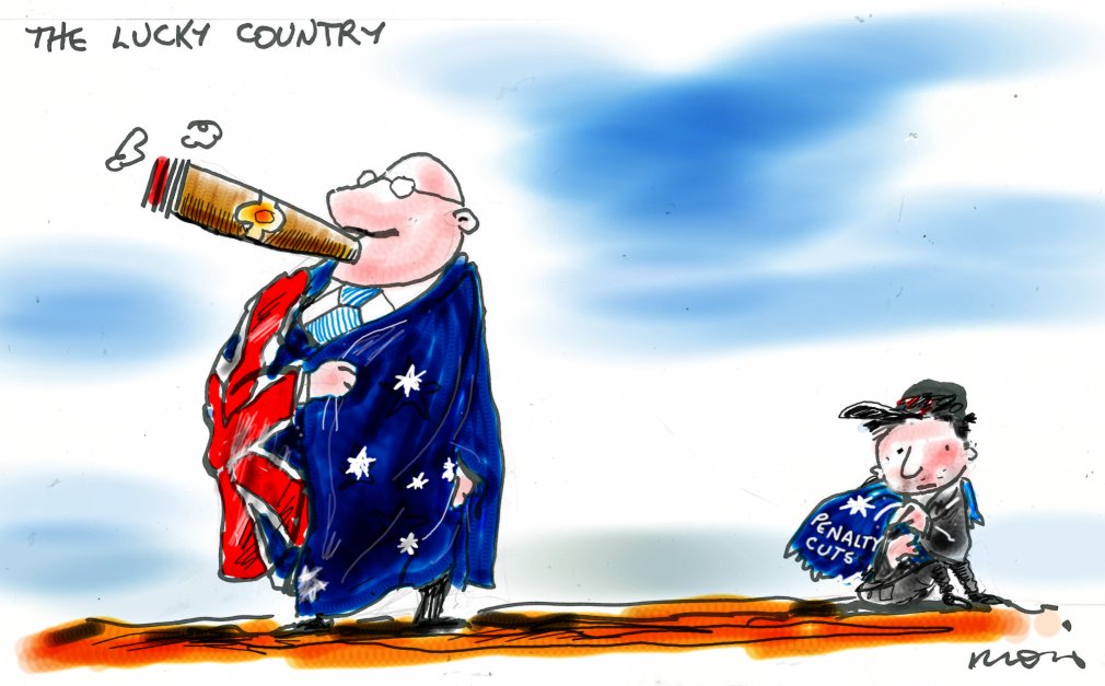 otiose94's tweet image. #PenaltyRates #FSRC #Wages #BanksRC Lucky Country by @moir_alan  #TheDrum #AusPol