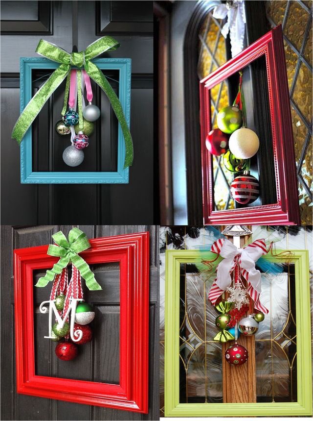 FrameRevival's tweet photo. Grab an old frame, pain , add decs and voila! #UpcycledHour #doordec #Christmas2017 #vintageframe #goodidea https://t.co/OEkn4l3hUQ