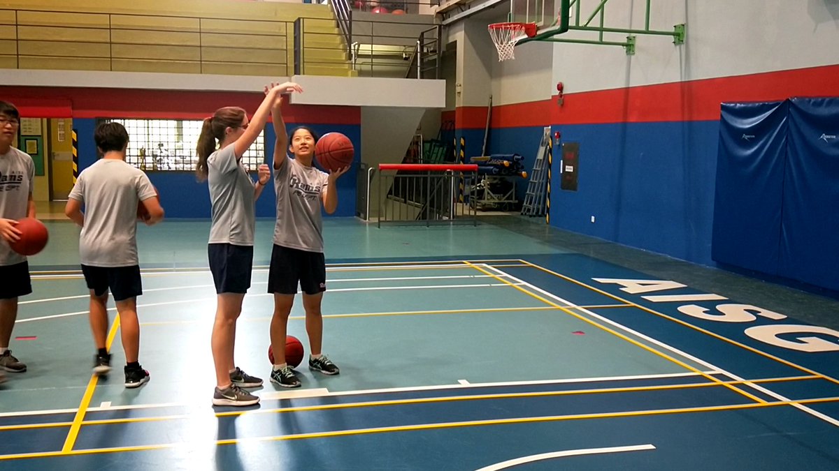AdamHPE's tweet photo. Gr 9 Sports Education @AISGZ! Using basketball as the context Ss are developing interpersonal skills & engaging in peer evaluations using @Office365 forms.#aisgz #futureready #pegeeks #MicrosoftEdu #sporteducationmodel Team teaching w/ @CoachRussellHPE #HPE #physicaleducation https://t.co/e4rCGsUE15