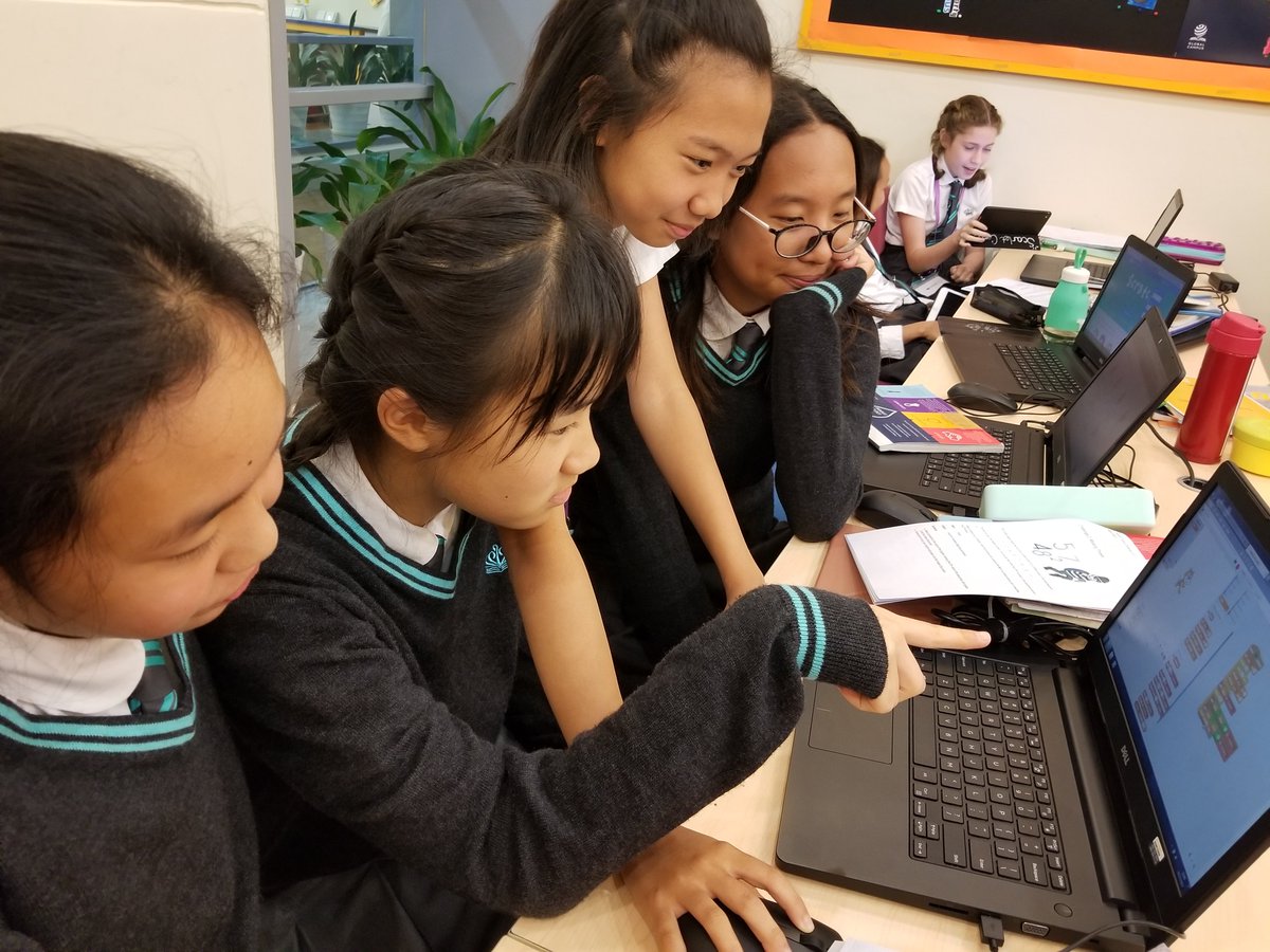 BSGNAE's tweet photo. @BSGNAE students take part in #HourOfCode2017, together with other @FOBISIA1 schools. #BeAmbitious https://t.co/qNtjWLL9Qh