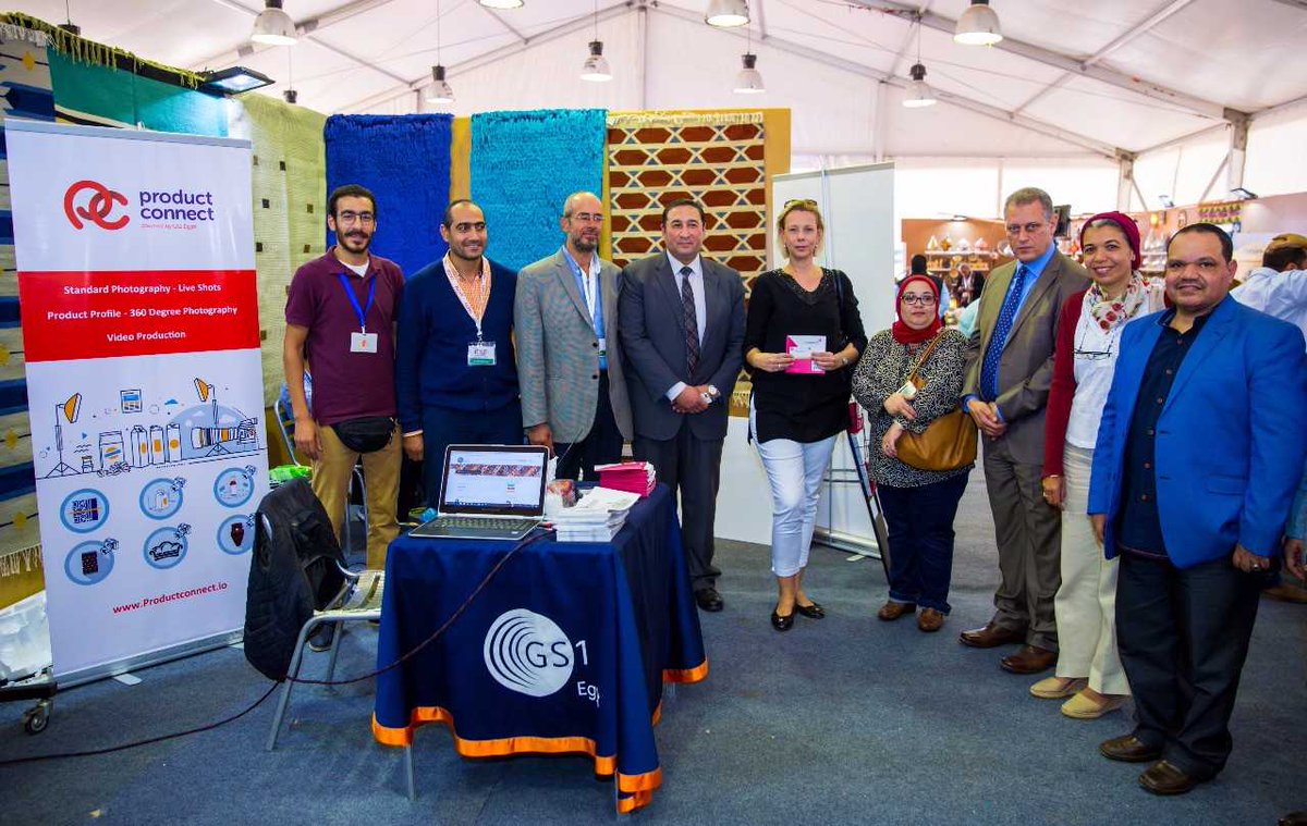 GS1Egypt's tweet photo. Visit of the Delegation of the Project Development Authority (Egypt Projects) and representatives of the African Development Bank to the GS1 @GS1Egypt for During the exhibitions of handicrafts and handicrafts exhibition at the exhibition grounds https://t.co/1dokT5NwCx