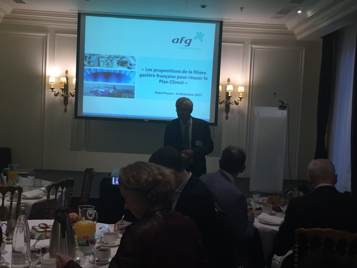 @gazafg présente ce matin les propositions de la filière gazière française pour réussir le #PlanClimat #OnePlanetSummit #TransitionEnergetique #confpresseAFG #mobilitegaz #solutionsgaz #MDE #RénovationEnergétique