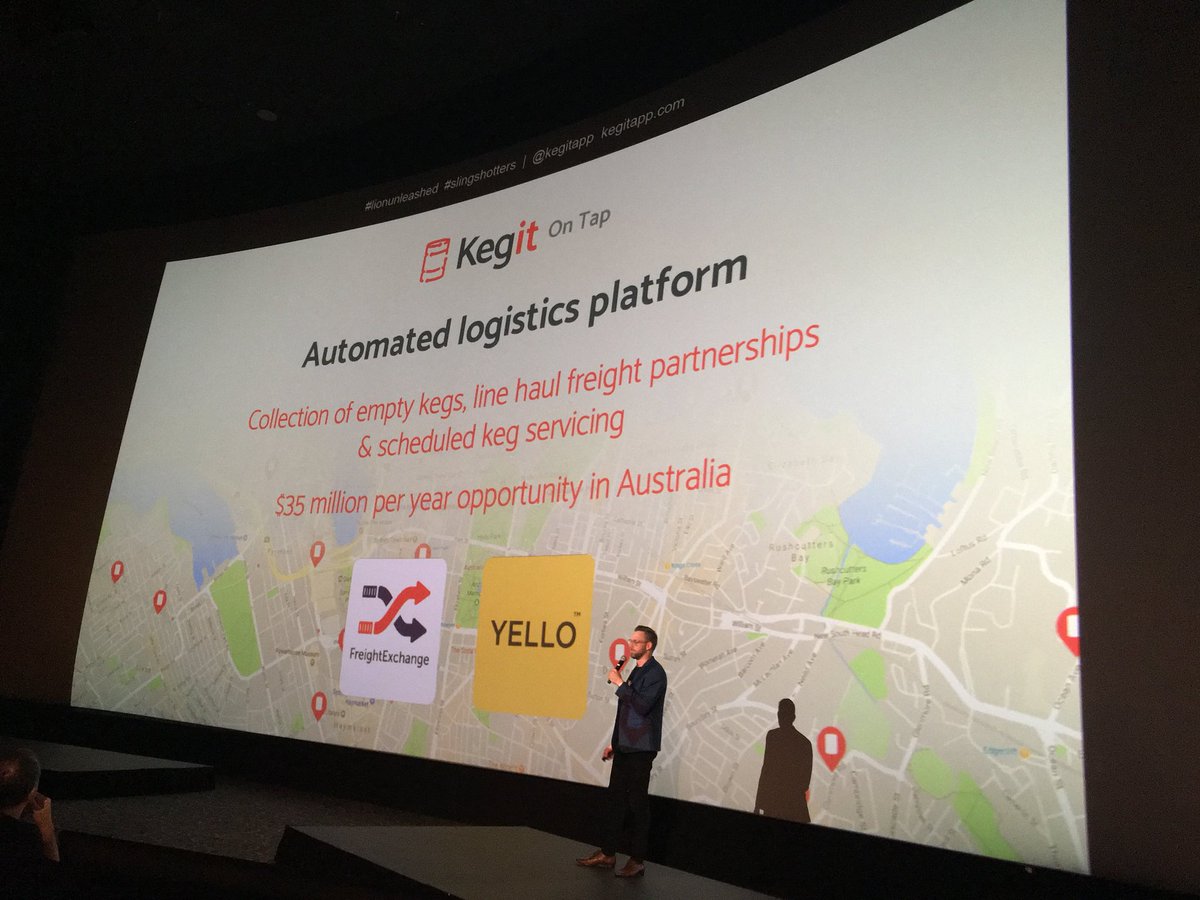 Slingshotters's tweet photo. @kegitapp wowing the crowd with their #lionunleashed traction for #craftbrewers product logistics and care #slingshotters https://t.co/uBQv1o3HhY