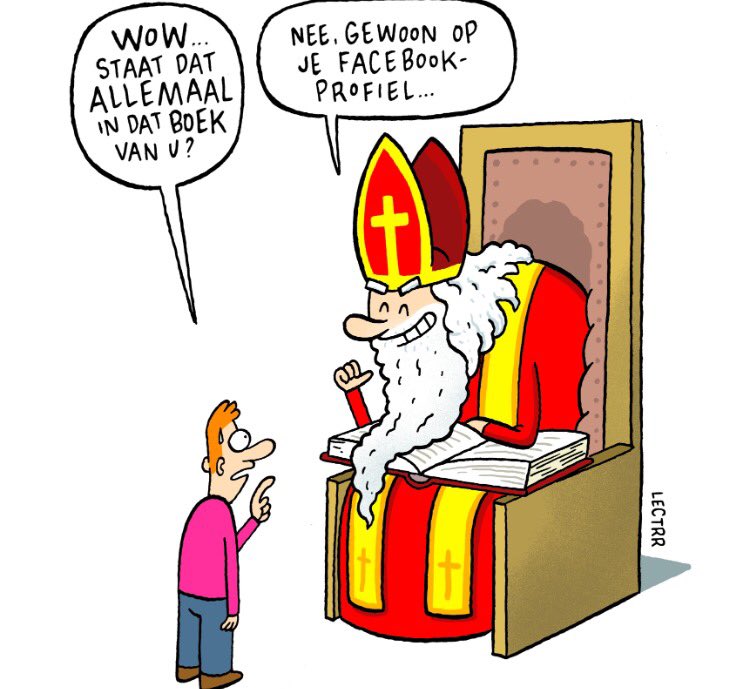 debackerphil's tweet photo. Hoe weet de Sint eigenlijk of we braaf of stout zijn geweest 😉 ? Draag zorg voor jouw #privacy 🤓 Geniet van Sinterklaasfeest ! https://t.co/Y7XDjtwyzK