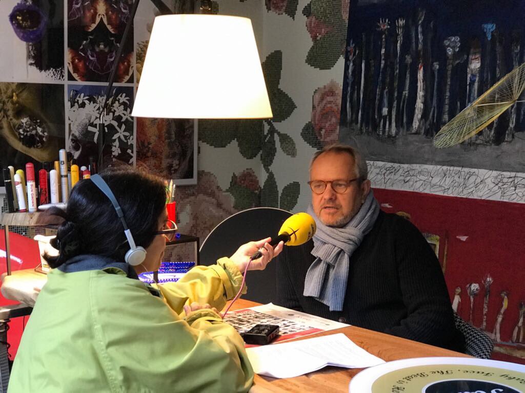bybossygroup's tweet photo. Interviewed for Catalunya Radio , yesterday at @WynwoodPoint headquarters, space designed by @ArturBossyLluch #radio #wynwoodpoint #art https://t.co/7iR0JEVlTn