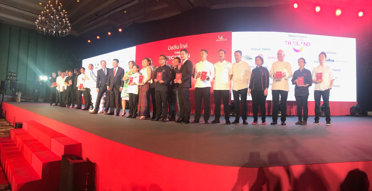 3 two stars,14 one star in #MichelinGuideBKK2018 @michelin