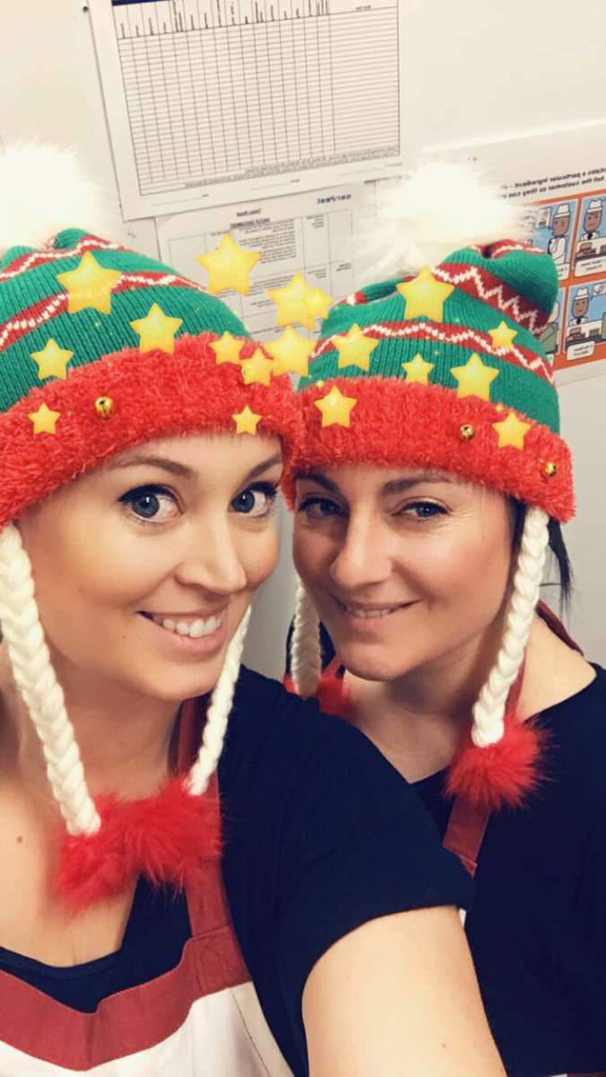 Just finished the breakfast prep for the customers in Ipswich! Loving being #SantasLittleHelpers today! #Christmas #spirit #teamwork #StillSmiling #TeamPicComingNext