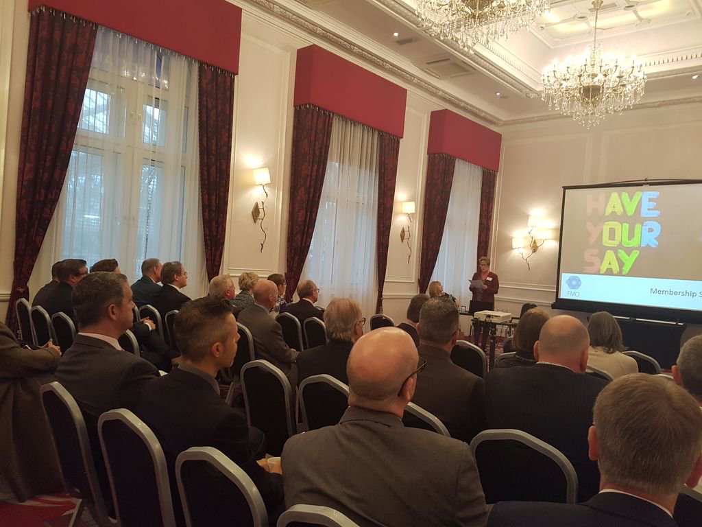 OpSupAssc's tweet photo. Krysten Williams @HeidelbergEngUK sharing a presentation, capturing the modernisation process of FMO &amp; ensuring FMO’s trade show #Optrafair continues to develop as the ‘go to’ optical event in the UK at #FMOAGM. Pls attend yr next #FMOGM 21.02.18 to discuss in more detail. https://t.co/gjdTJf5Fiy