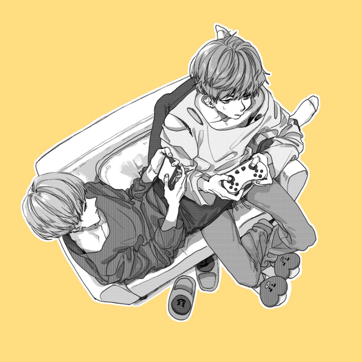 #TAEGI 沙发再小也要挤一起