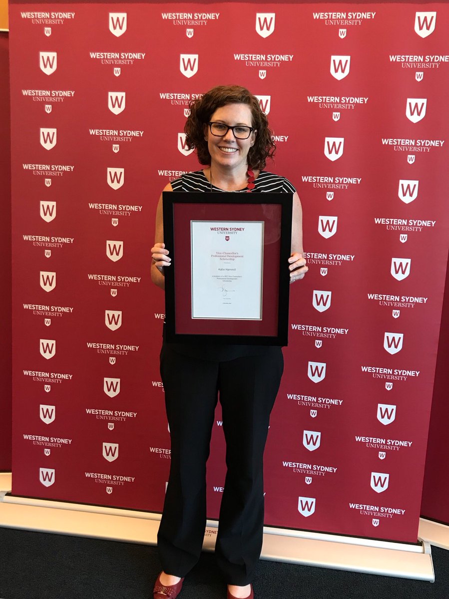 Excited to receive a  @westernsydneyu Professional Development Scholarship today at the VC Awards! #thankyou #wsuot