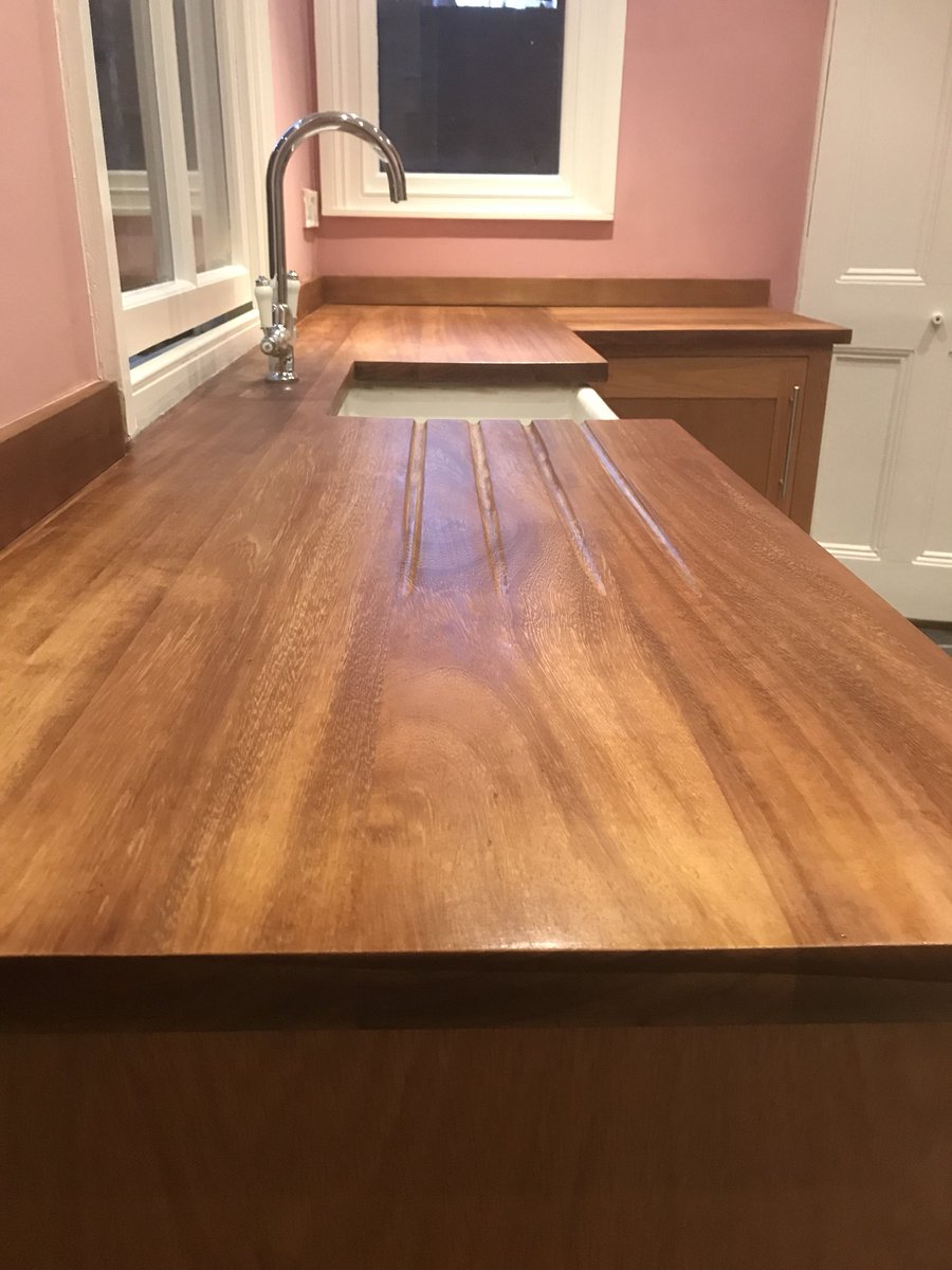 Lovely worktop stripped, sanded and oiled 👍🏻