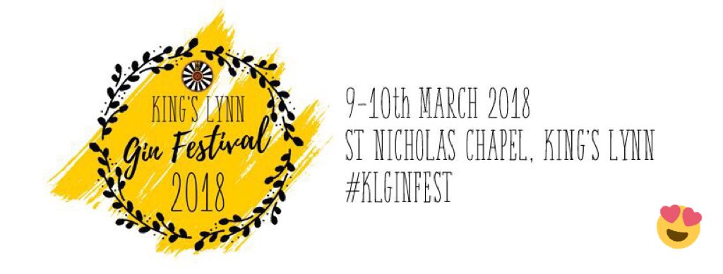******IMPORTANT INFORMATION****** 

#KLGINFEST <a href="/KLGinFestival/">King's Lynn Gin Festival</a> 

WHEN
Friday 9th March 2018 - Evening Session - 7.30pm - 10.30pm
Saturday 10th March 2018 - Evening Session - 7.30pm - 10.30pm

WHERE
<a href="/StNicksKL/">St Nicholas' Chapel</a> St Nicholas Chapel, St Ann's Street, King's Lynn, Norfolk, PE30 1NH