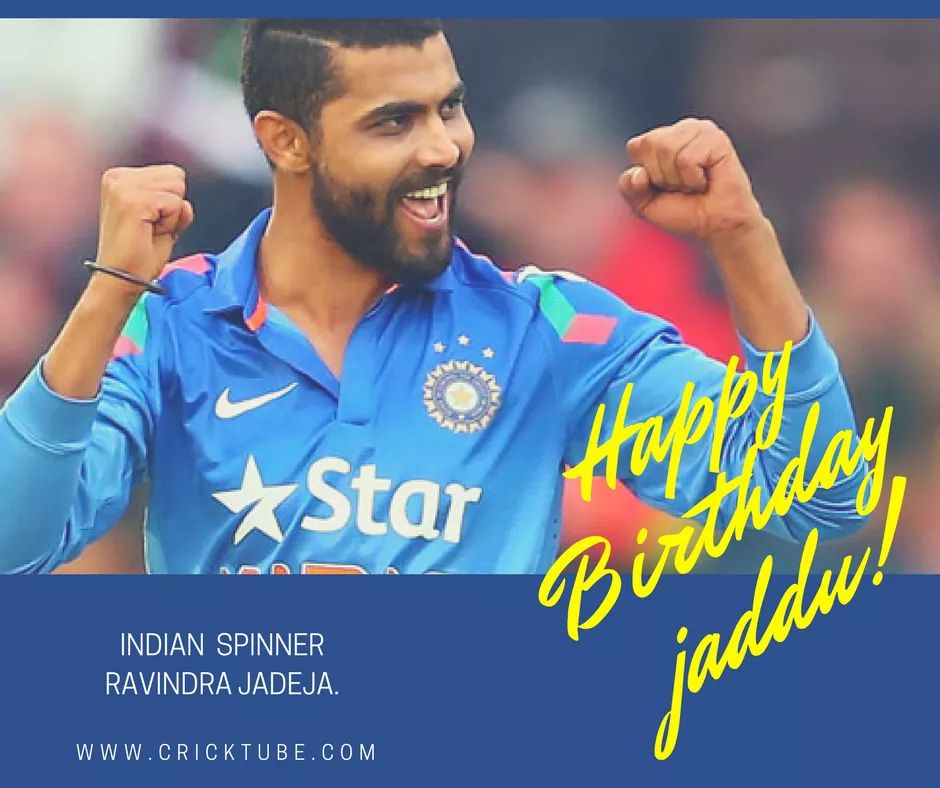 A very Happy Birthday to Indian spinner Ravindra Jadeja. 