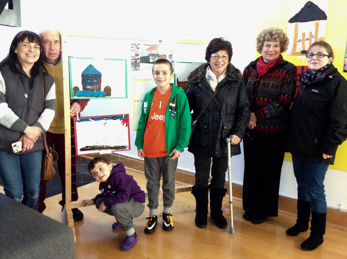 PMSA_Sculpture's tweet photo. "GREAT day! My whole family came to see my work in the exhibition, I was so proud, but now I'm hungry!" Jake at OUR KIDS exh #harlowhopscotch @GibberdGallery2 ON NOW! SEE ART from our #PMSAeducation workshop with inspiring @HarlowSTAIR #harlowarttrust #artistinresidence #STAIR01 https://t.co/xkNOcVjfog