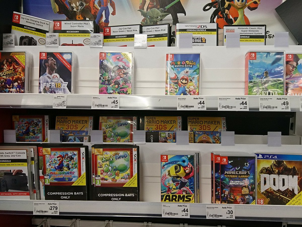 nintendo switch asda in store