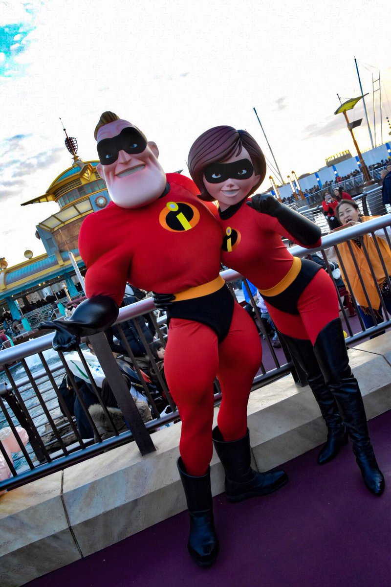 Ryo W ｄ垢ゆる く復活 No Twitter ラブラブお披露目会その ミスターインクレディブル イラスティガール 東京ディズニーシー