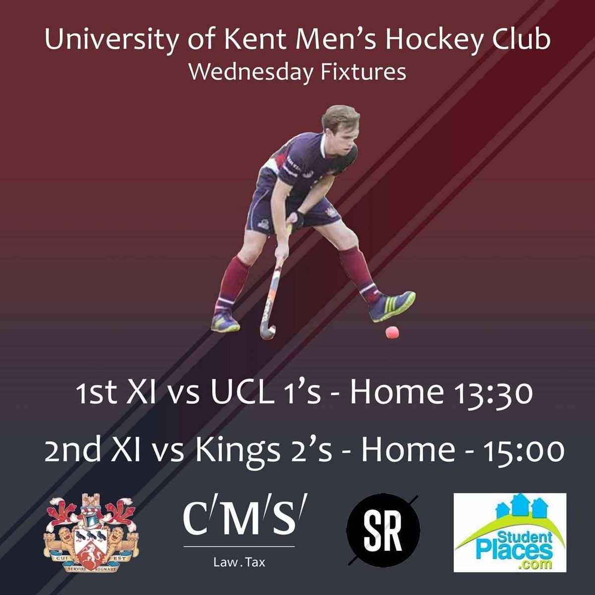 Two tasty tee offs at Fortress Parkwood this afternoon for you to feast those festive eyes on! The 1s look to take  a lead in the league against UCL at 13:30 before the 2s face Kings in a bid to get ahead of their relegation rivals! Good luck to @ukcwomenshockey teams!!#teamkent