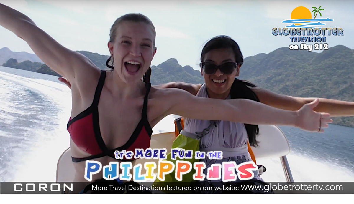 TVGlobetrotter's tweet photo. 7PM @TVGlobetrotter on #Sky212 #TONIGHT #ItsMoreFuninthePhilippines
Snorkelling in the ‘clearest waters in the world’ as @AlexOuthwaite &amp; #MelDizon reach the island of #Coron. They kayak to hidden lagoons &amp; struggle to reach a mountain summit before sunset
#funnylion #Philippines https://t.co/aywGtYWVfv