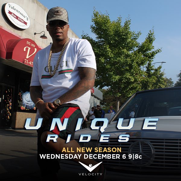 RemeRowland's tweet photo. Tune in Tonite for a New Season of #UniqueRides at 9pm Est only @velocity as we bring back 88  hip hop car culture . Thank you @nas  #hiphoplegend 
#teamunique #unique4life https://t.co/YJiqAsgVur