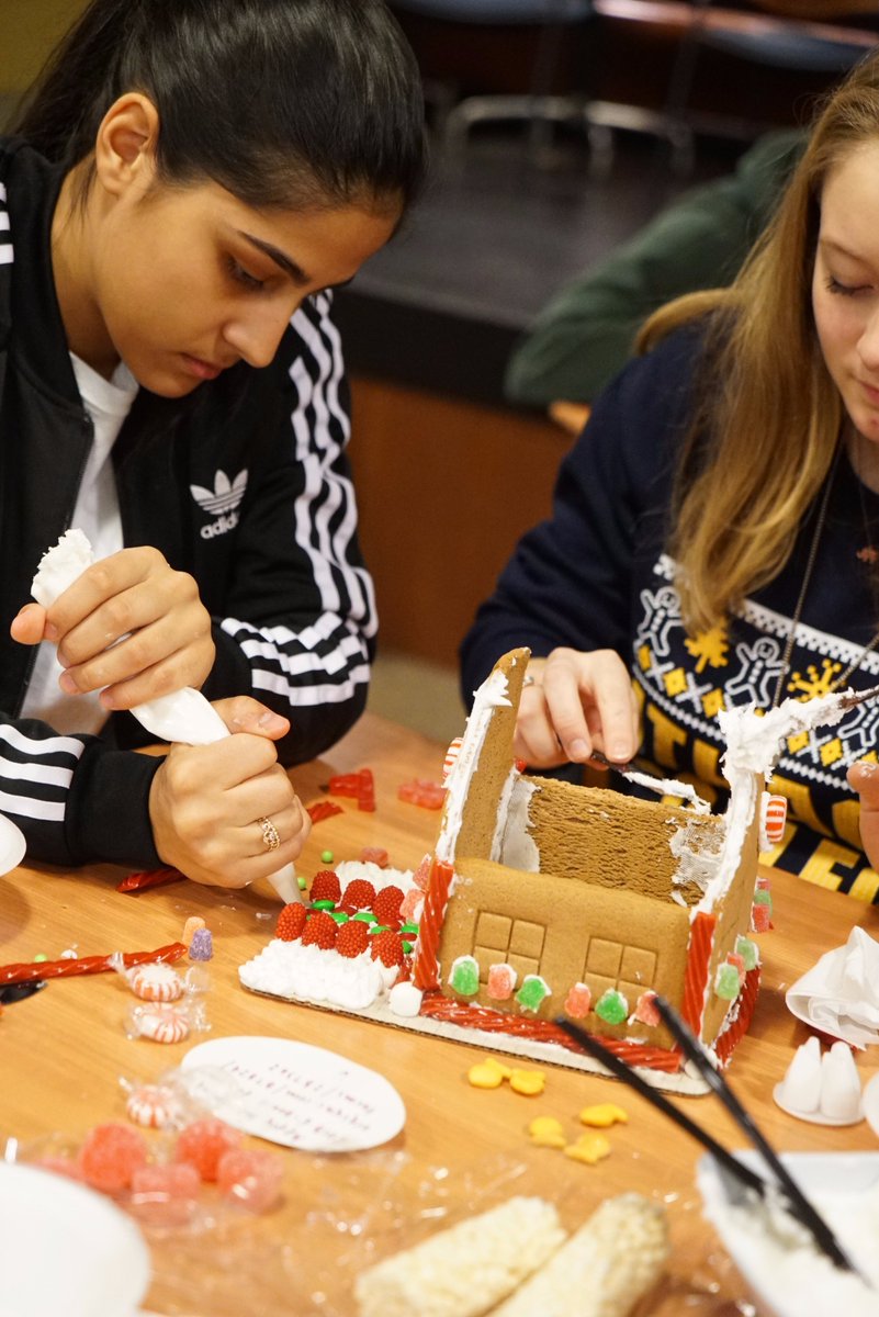 Last night's Gingerbread House Contest hosted by <a href="/ithacaSAB/">Ithaca College SAB</a> was SWEET!🍬 Congrats to the builders of the winning structure - The Polar Express!