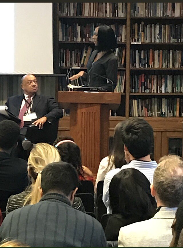 Special shoutout to <a href="/elody_f/">Elody Fumi</a> from <a href="/PlanetEarthInst/">PlanetEarthInstitute</a> She was so kind to sit with my daughter last week (you can see them in the front row)

It isn't easy to be an entrepreneur + single mom but people like Elody make it possible ❤️🙏🏾