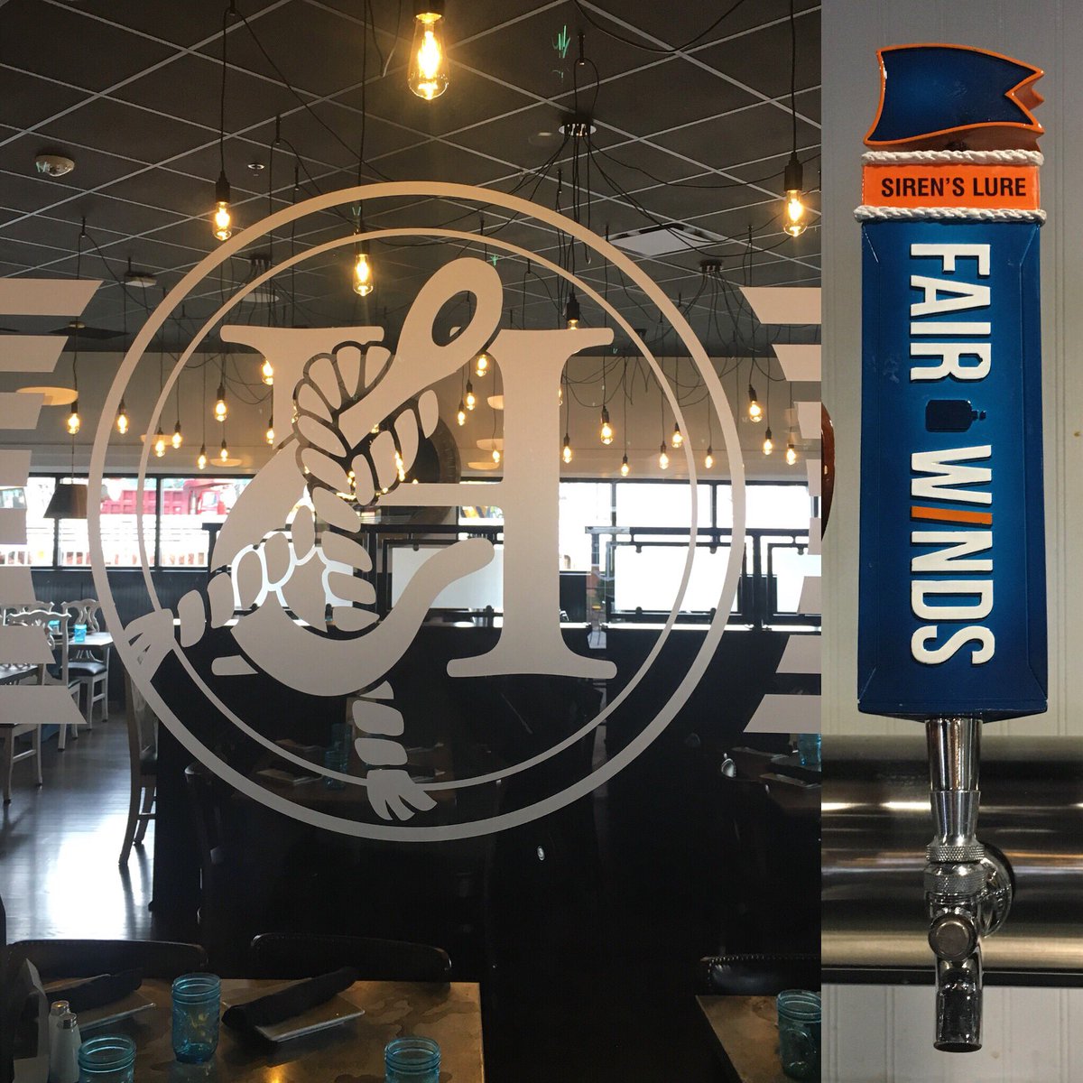 FairWindsAlli's tweet photo. The Hitch in Chantilly is now open! Come by to sip on a Siren’s Lure and enjoy some fantastic seafood! #getlured #eatlocal #drinklocal #Chantilly https://t.co/8mvEZabBcF