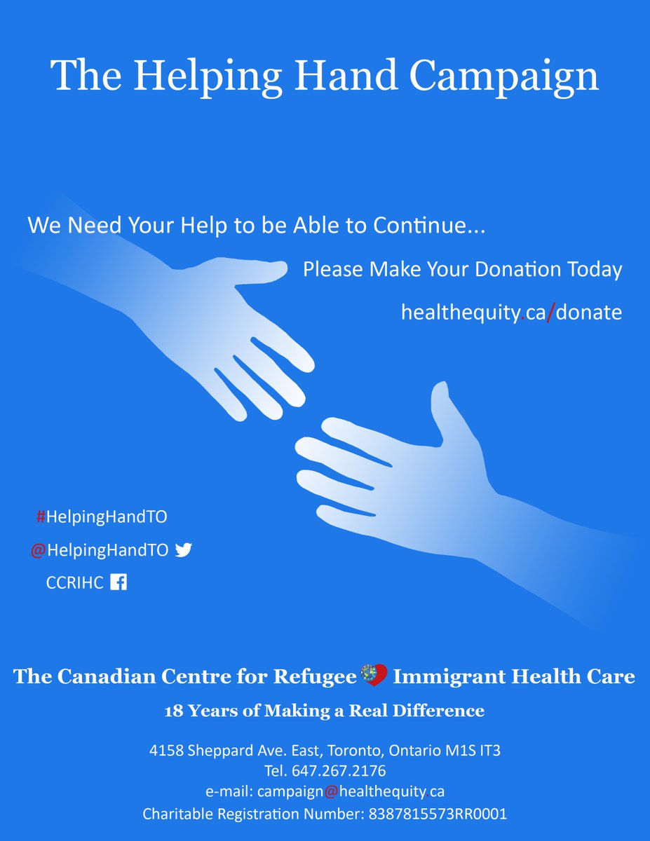 The CND Centre for Refugee & Immigrant Health Care tweet media