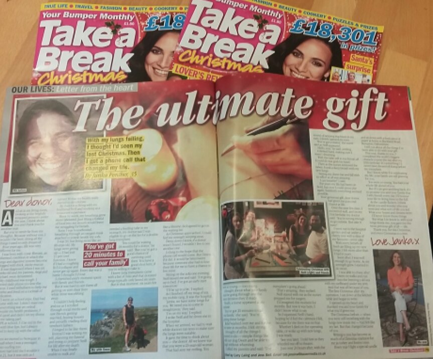 Harefield Tx Club (@harefieldtxclub) on Twitter photo Our chair Janka is in the Xmas <a href="/takeabreakmag/">Take a Break</a> with her transplant story! <a href="/RBandH/">Royal Brompton and Harefield</a> <a href="/RBHCharity/">Royal Brompton & Harefield Hospitals Charity</a> #TeamHarefield <a href="/LLTGL/">Live Life Give Life</a> Our chair Janka is in the Xmas <a href="/takeabreakmag/">Take a Break</a> with her transplant story! <a href="/RBandH/">Royal Brompton and Harefield</a> <a href="/RBHCharity/">Royal Brompton & Harefield Hospitals Charity</a> #TeamHarefield <a href="/LLTGL/">Live Life Give Life</a>
