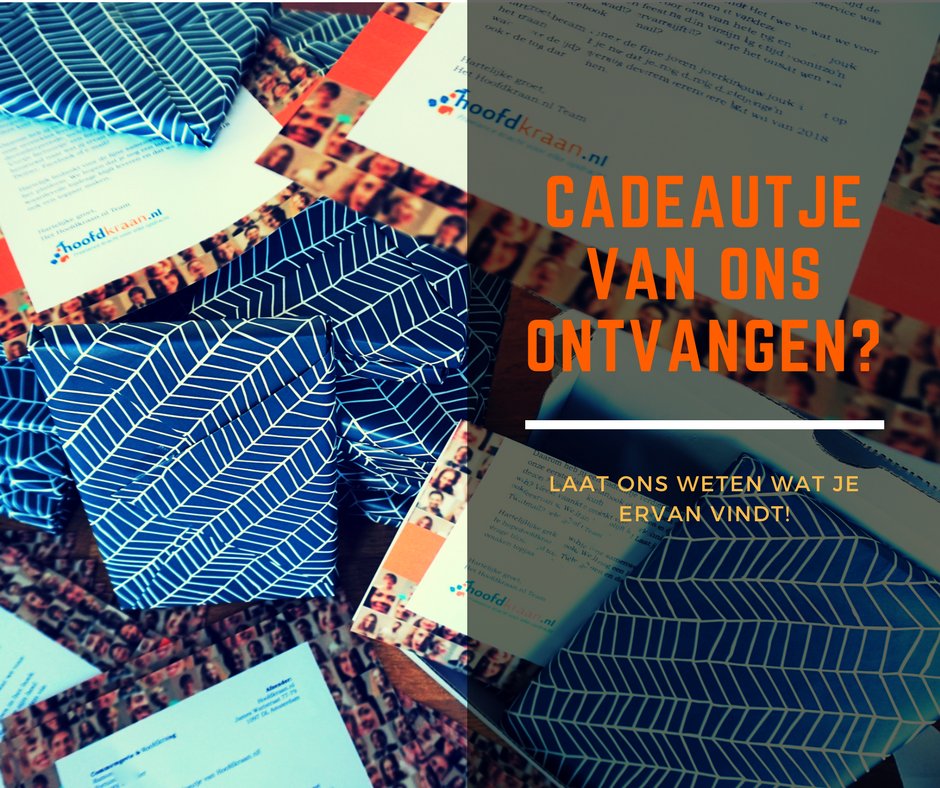 Hoofdkraan.nl deelt cadeautjes uit! Behoor jij tot de gelukkigen?