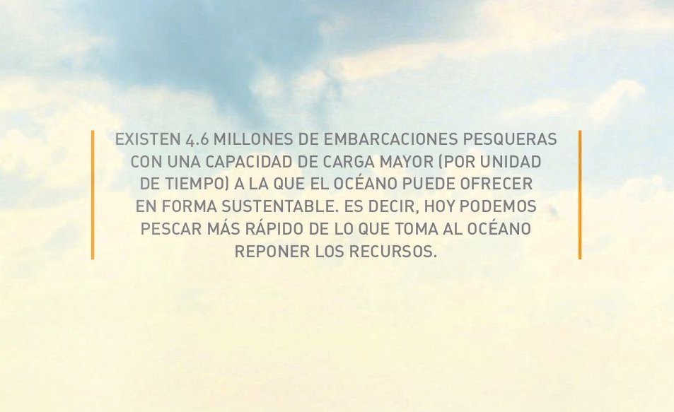 codemarmx's tweet photo. Hoy podemos pescar más rápido de lo que toma al océano reponer los recursos. https://t.co/4u1vMxQEHH #MaresDeMéxico #RevistaEquilibrio https://t.co/5uOyIDsXkP