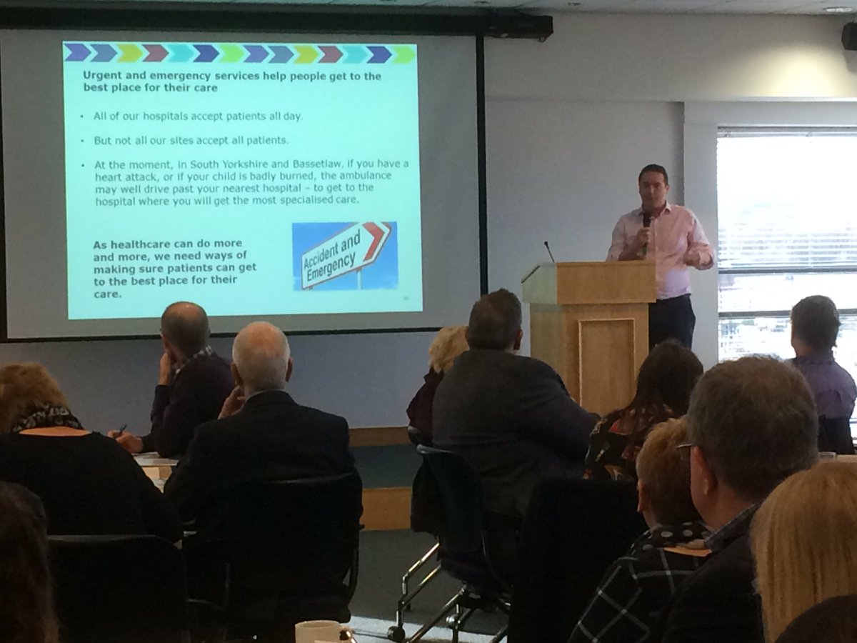 SYhealthcare's tweet photo. Dr Nick Mallaband,urgent &amp; emergency care (uec) consultant @DBH_NHSFT  talking about challenges faced in uec  #honestandclear https://t.co/PRacvmBL6Q