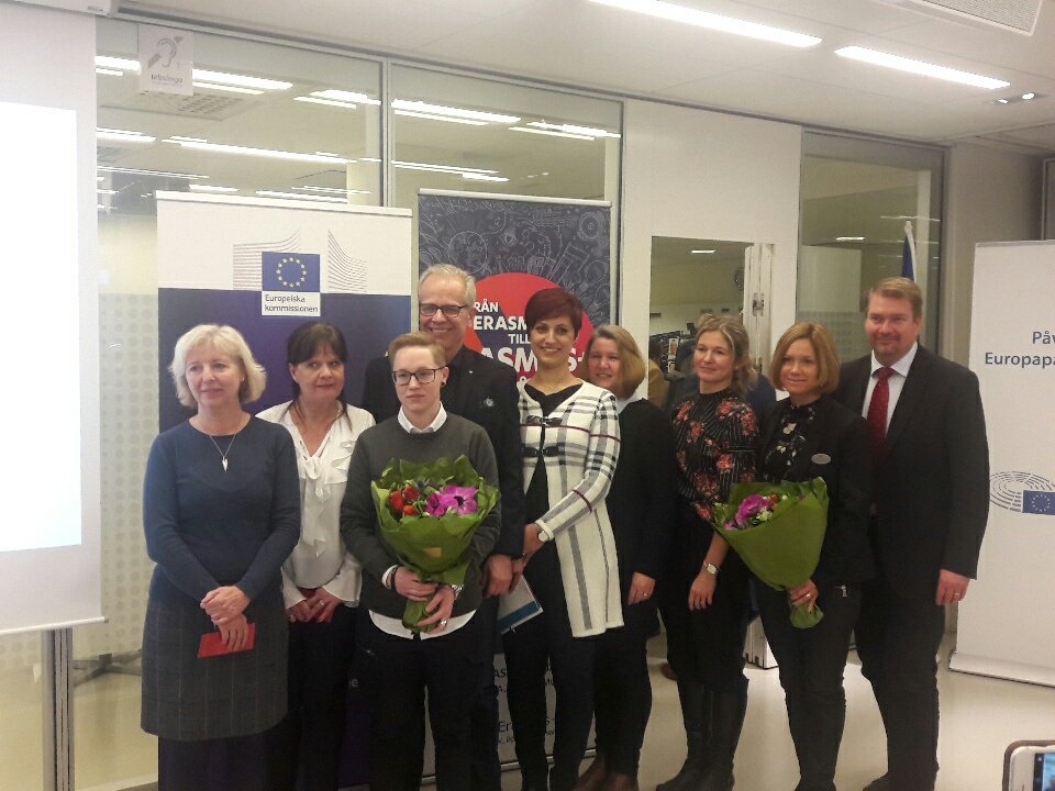 EC_StockholmRep's tweet photo. Tack för ett fantastiskt seminarium, och ett stort grattis till @NorrkopingSe kommun som precis vunnit Årets Erasmus+ Aktör! #Europahuset #Erasmusplus #ErasmusPlusBDay https://t.co/okfSR2QIX4