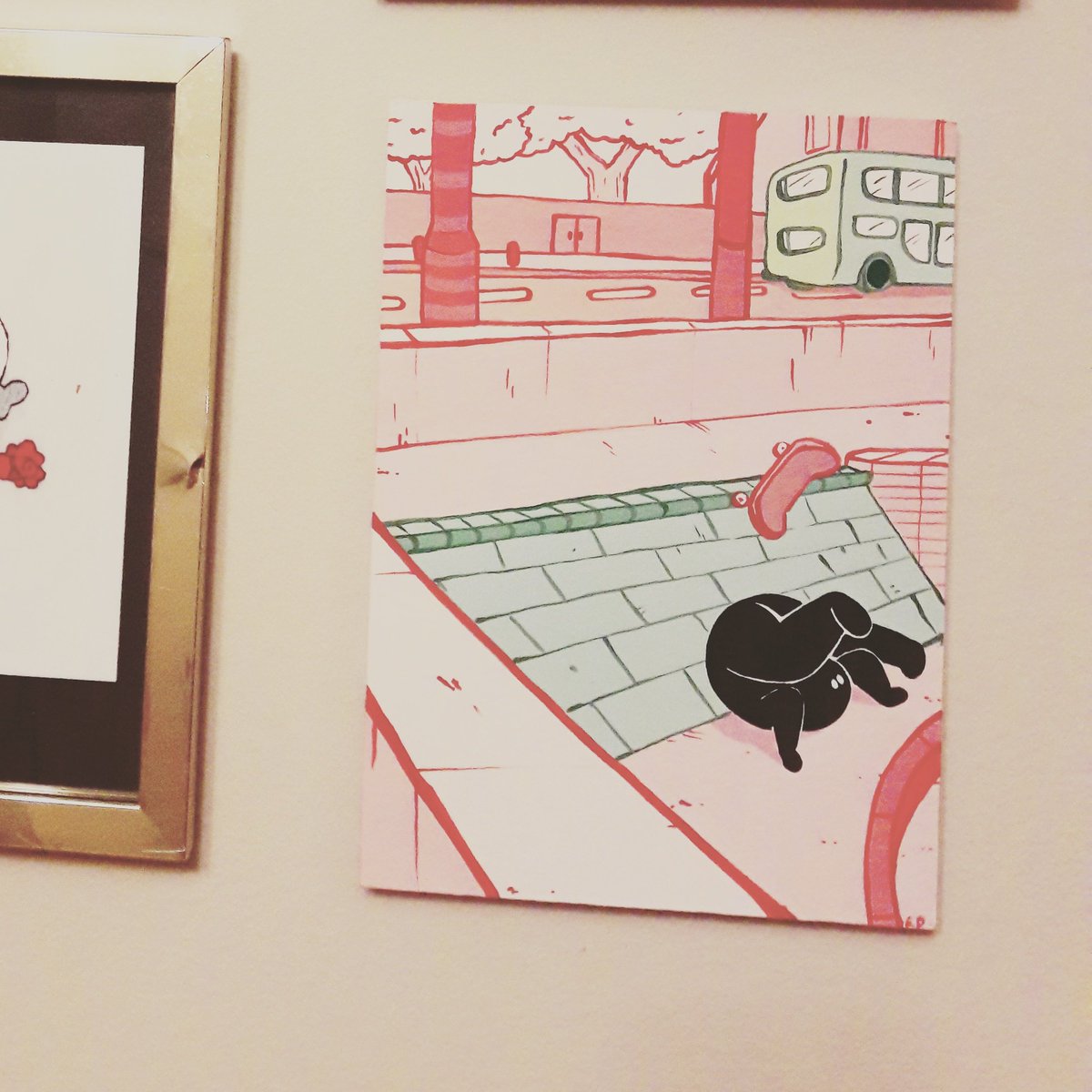 WeCanFly17's tweet photo. Loving my #EloiseDorr painting #girlsareawsome #skaterart https://t.co/4MYRbo6rcE