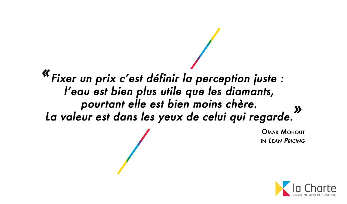 laChartePro's tweet photo. #MottoOfTheDay - Extrait de #LeanPricing par @omohout, un ouvrage essentiel pour définir votre stratégie de prix 👉 https://t.co/b3ftddLOeq
#Innovation #Entrepreneurship #Marketing https://t.co/NjmyhFGJQf