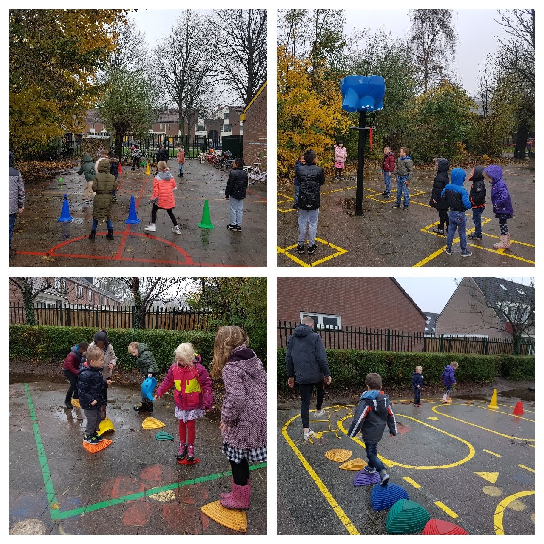 Eiland race is een populair spel op de Montessori KB! @BeweegWijs <a href="/Gemeente_Hoorn/">Gemeente Hoorn</a>