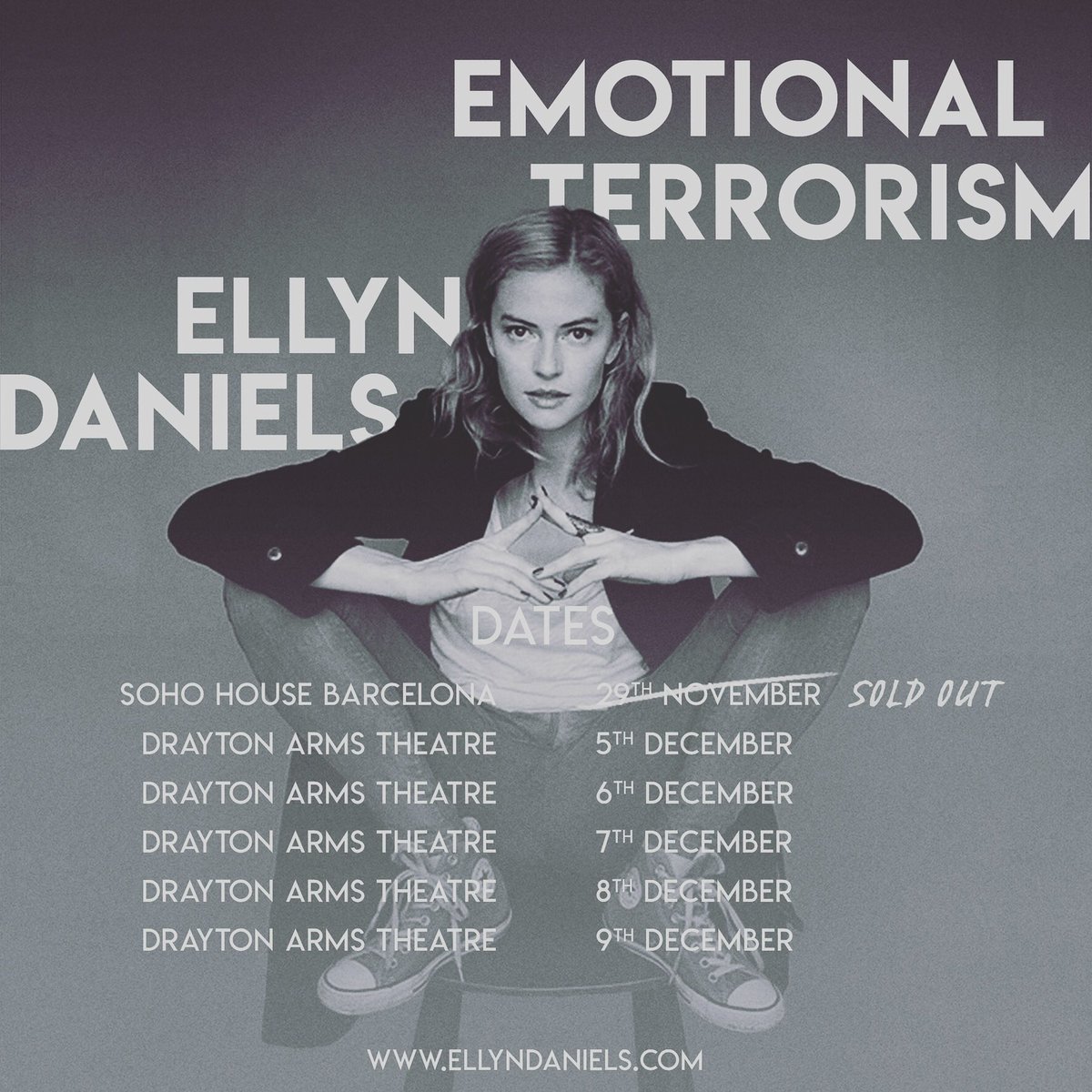 ellyn_daniels's tweet photo. London people, tonight @9:15pm I’m performing #emotionalterrorism @draytonarmsSW5 would love to have you there! #london #theatre #comedytour https://t.co/ycMujccLXN