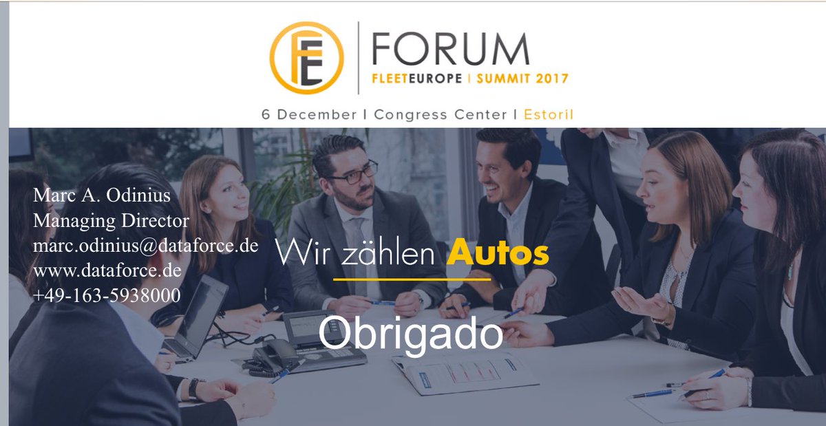 To the Fleetindustry Community anyone having questions regarding my presentation feel free to contact me. Details are on the slide. Enjoy!  #FleetEuropeSummit #dataforce #fleeteurope #fleeteuropeforum