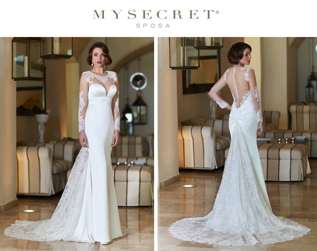 #Abitodasposa scivolato a sirena, dai tessuti eleganti e pregiati per donare ad ogni sposa uno stile signorile e sofisticato.
Classe ed Eleganza | #MadeinItaly