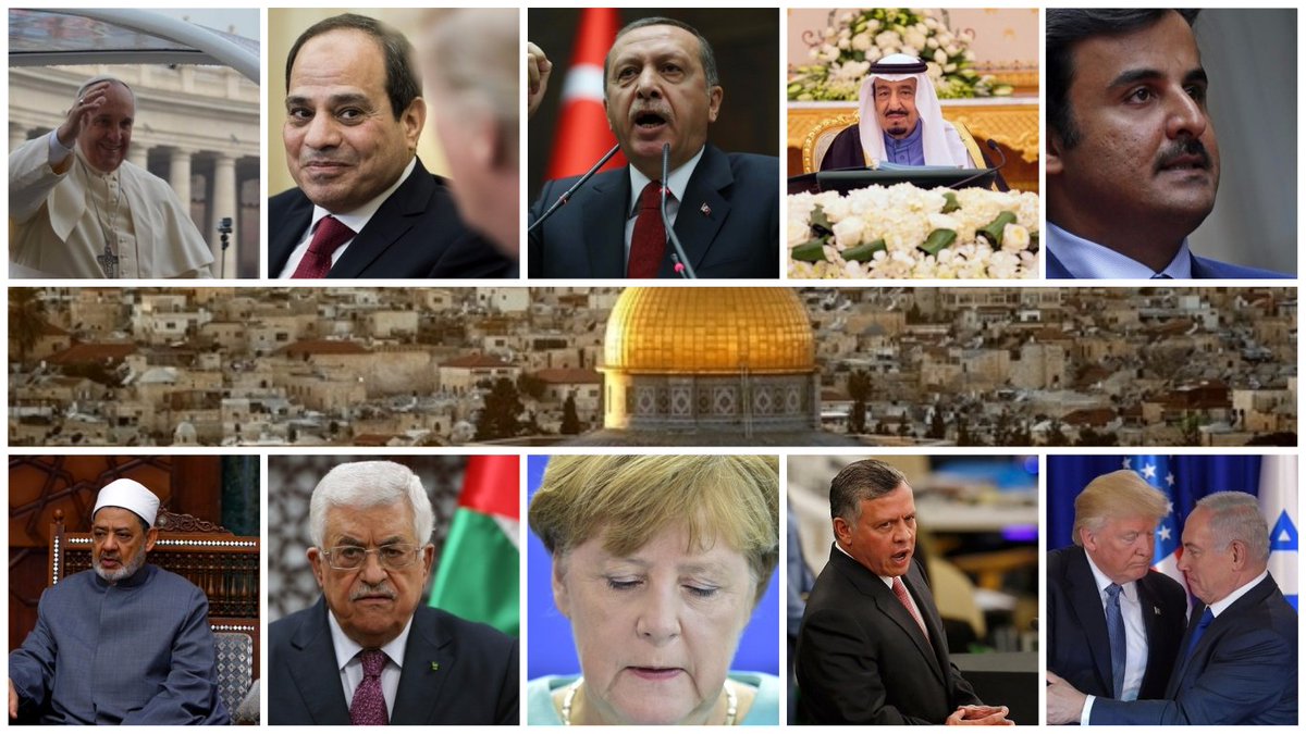 MiddleEastEye's tweet photo. List of who's warned Trump against recognising Jerusalem as Israel's capital:
- France
- Germany
- EU
- The Vatican
- Egypt
- Turkey
- Saudi
- Al-Azhar
- UAE
- Qatar
- Jordan
- Morocco

List of who's welcomed the idea:
- Israel 

Read full reactions here: https://t.co/CpIUJPqT4Q https://t.co/PDuzpUSrCS