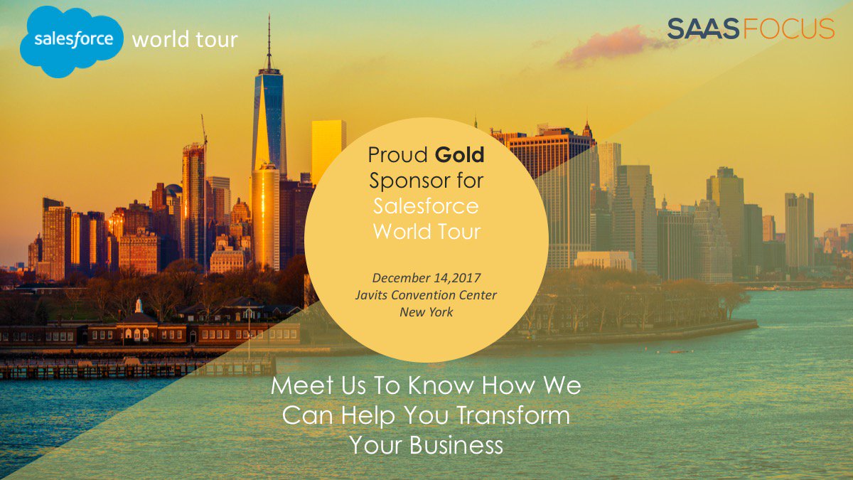 SaaSfocus on Twitter "Join us in New York for Salesforce World Tour on