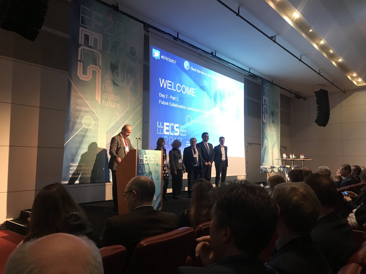 2nd day of #efecs2017 conference. @ARTEMIS_IA  <a href="/AENEAS_EU/">AENEAS</a> <a href="/EPoSS_news/">EPoSS</a> @ECSEL_JU <a href="/EU_Commission/">European Commission</a>