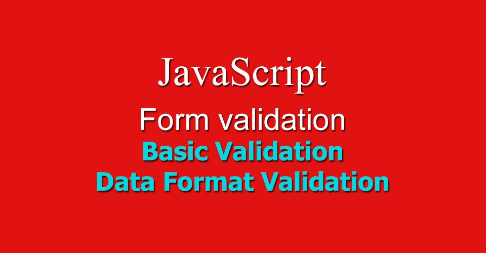 tech_n_savvy's tweet image. What is #form #validation - Basic and #Data format #validation in #javascript with example - Tech-n-Savyy Blogger
tech-n-savvy.blogspot.com/2017/12/what-i…
#jQuery #developer17