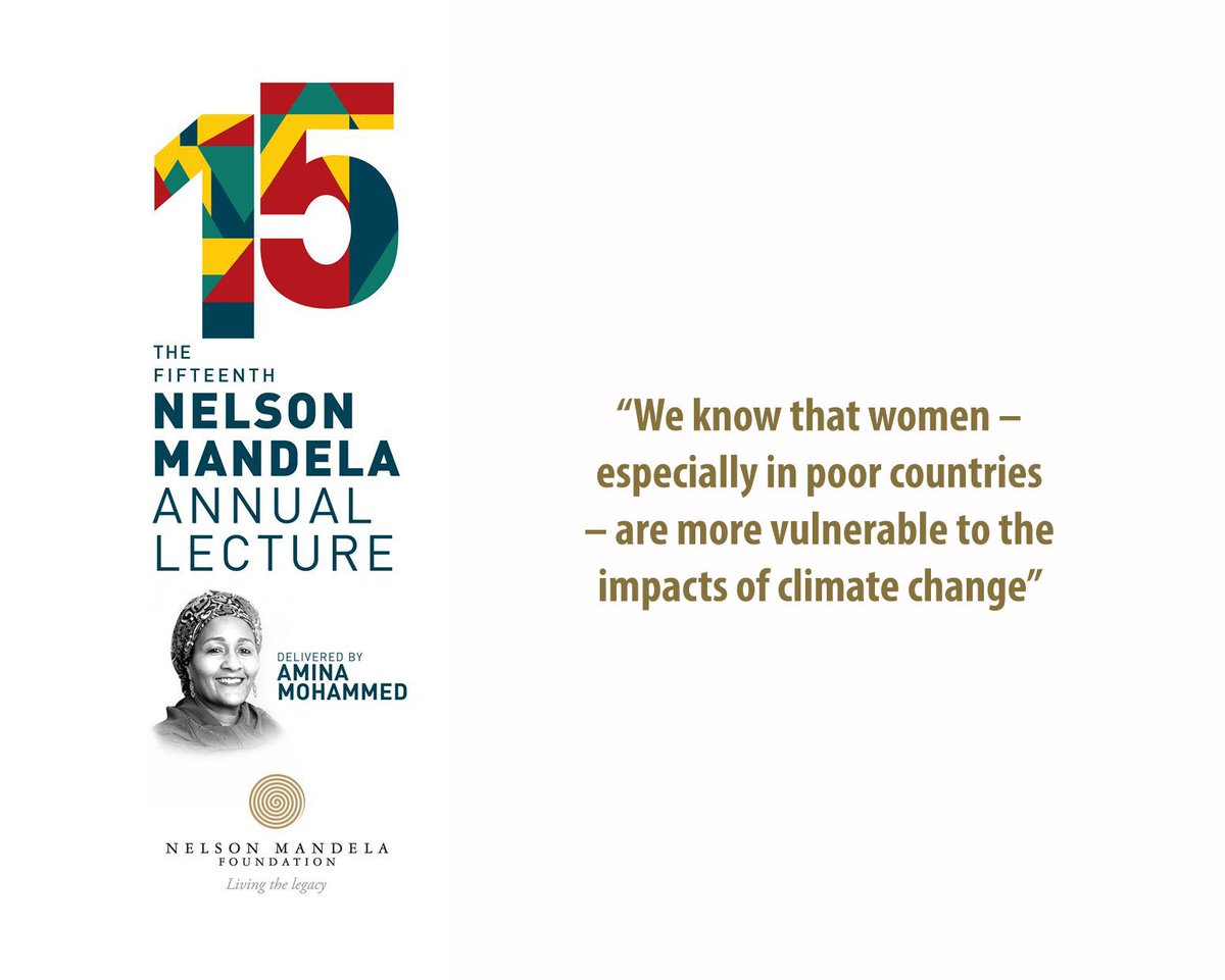 NelsonMandela's tweet photo. Quoting our 15th Nelson Mandela Annual Lecture speaker @AminaJMohammed #CenteringGender #WhyGender #NMAL2017 https://t.co/7yiwkXVmlh https://t.co/PJFZIBvfah
