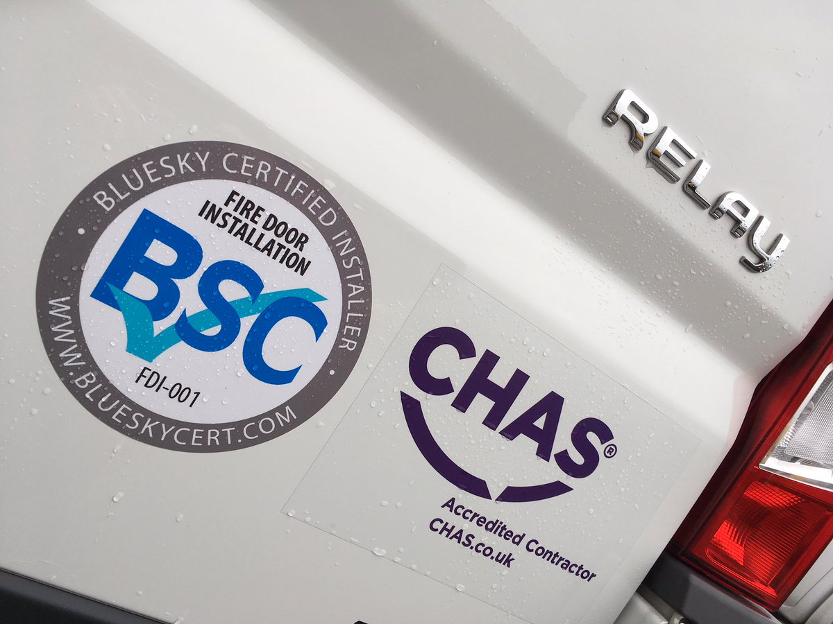 Washos1935's tweet photo. @Washos1935 Washington & Riley Ltd are proud to be The First company in the UK to achieve #bluesky third party certification for the installation of fire doors #fd30 #fd60 #fd120 #firedoors #installation #certification #StokeonTrent #Staffordshire #Nationwide https://t.co/6mpyli9iXy