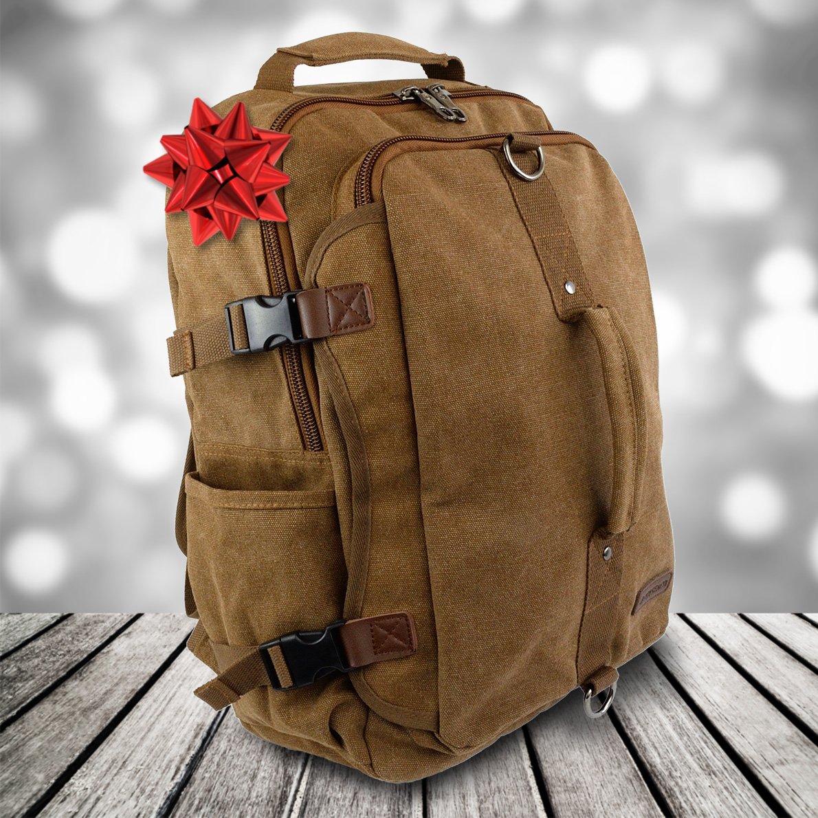 OdyseaCo's tweet photo. Currently 65% Off!  The Odyseaco Montera Canvas Backpack makes a great Xmas gift or stocking stuffer for your father, son, grandson or boyfriend.  It's built to last, has a padded laptop storage and large capacity.

Amazon - https://t.co/i7Pu3IceCv 
Ebay - https://t.co/3osQg07a91 https://t.co/lUItim3qyl