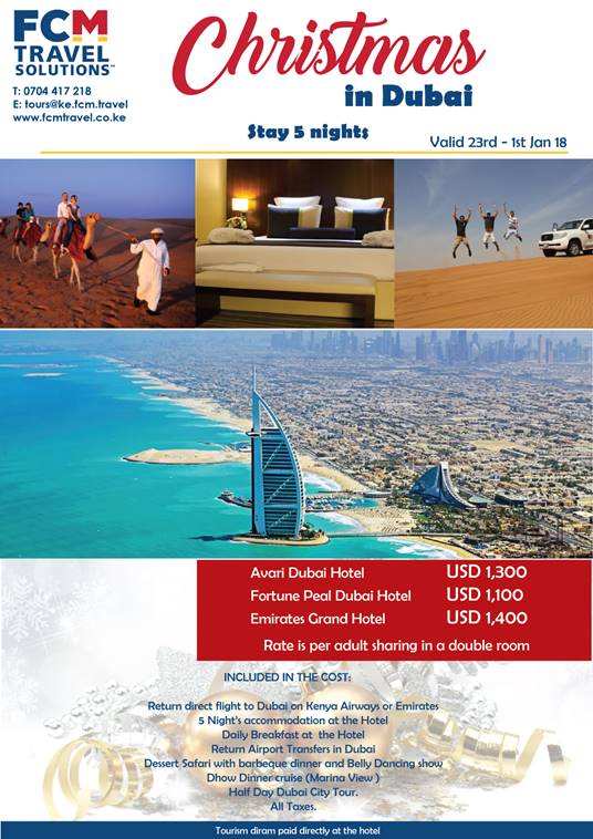 TwoRivers_KE's tweet photo. How does Christmas in Dubai sound like? Epic! Check out what FCM Travel has in store #TwoGoodToMiss https://t.co/COJjak63Lw