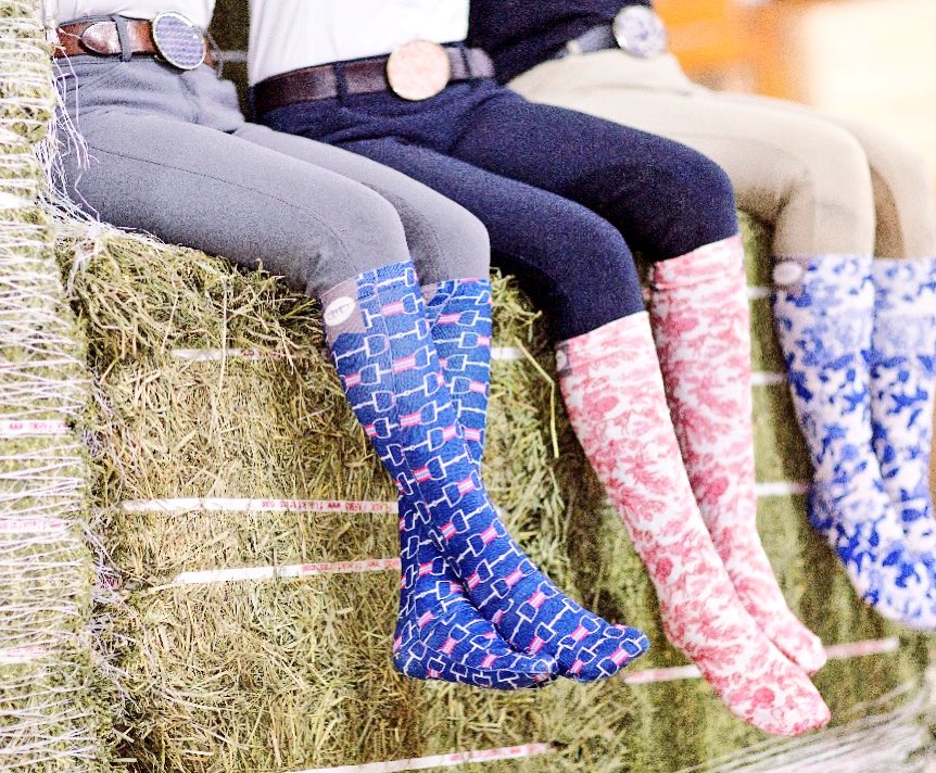 Boot socks!!  Check out all of our fun patterns 🐴 Holiday #gift juliebrowningbovadesign.com #equestrian inspired #design