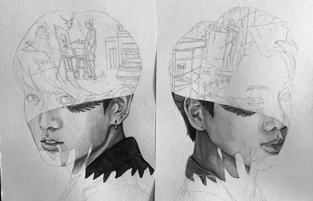 QinghuaLi6's tweet photo. @BTS_twt Hi, please share my daughter’s work with BTS https://t.co/li8nzX07xr